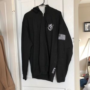 kill cliff/5.11 tactical hooded sweatshirt.